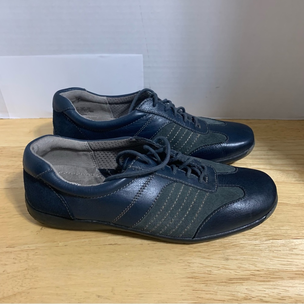 Naturalizer N5 Comfort Women Black‎ /Blue Leather Fashion Sneaker Shoe Size 8M